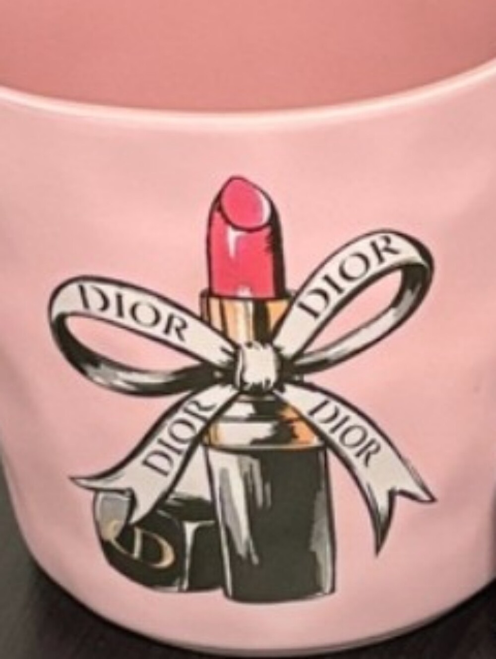 Fig & Fern-Fashion Dior Lipstick Graphic Mug & Hair Clip 🩷